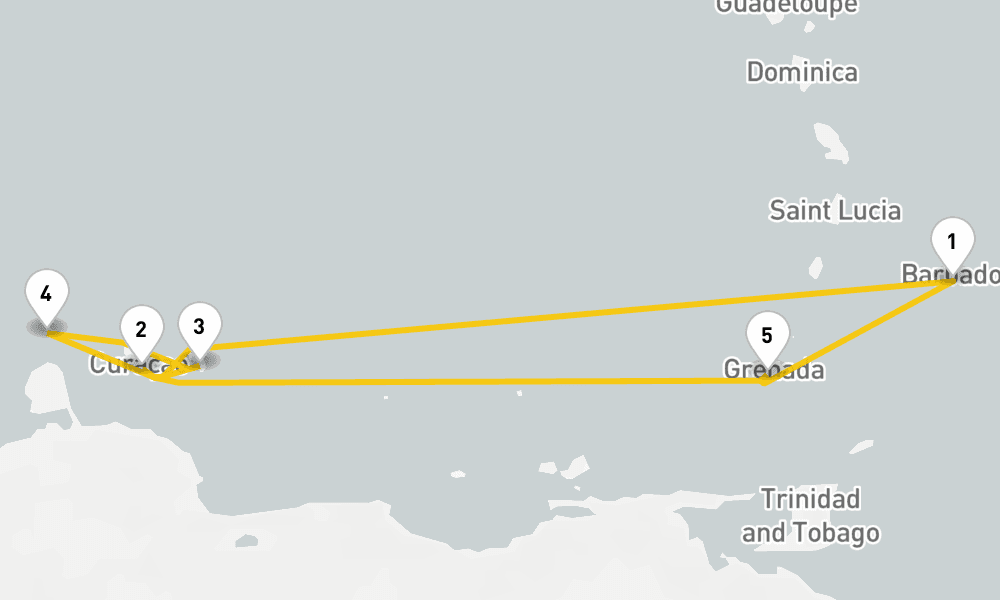 7 days, round-trip Exotic Islands 8日間