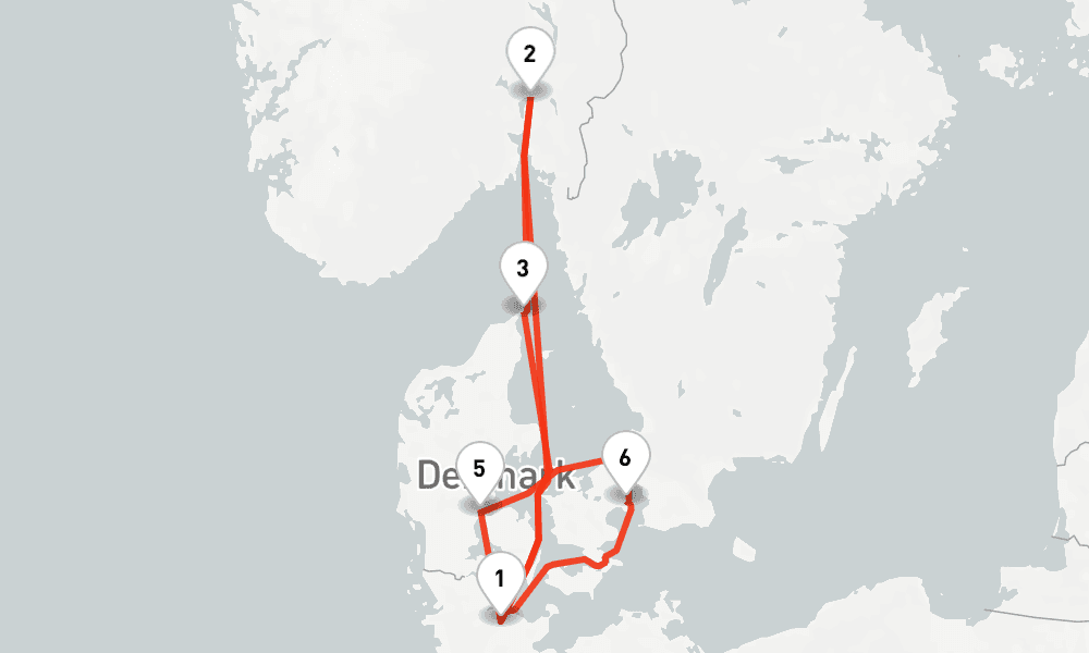 7 days, round-trip Skandinavien mit Oslo ab Kiel 8日間