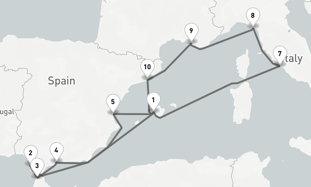 14 days, round-trip - Kulturelle Vielfalt Im Westlichen Mittelmeer - AbBis Palma 15日間