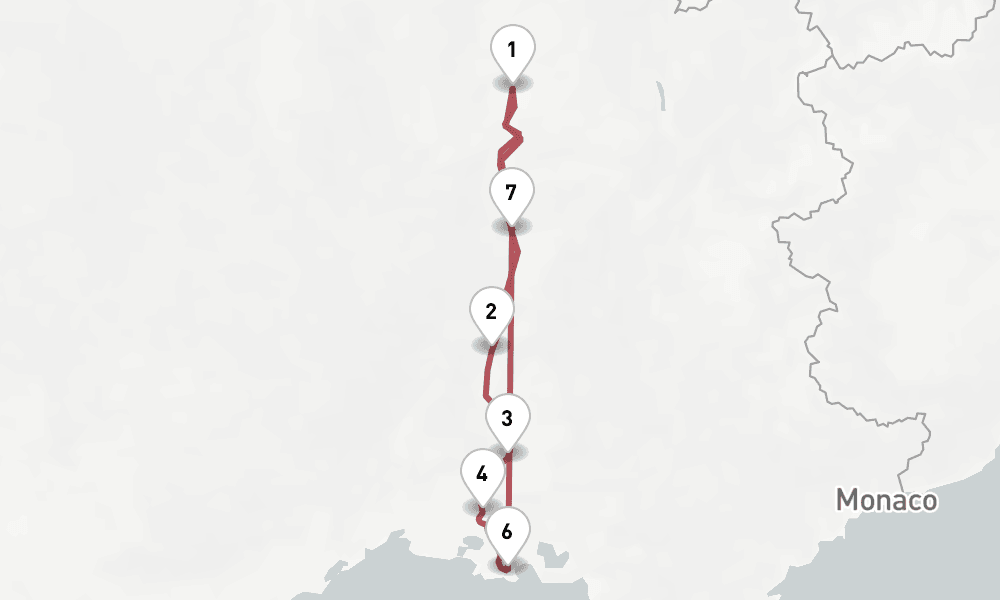 7 days, round-trip Rhne 8日間