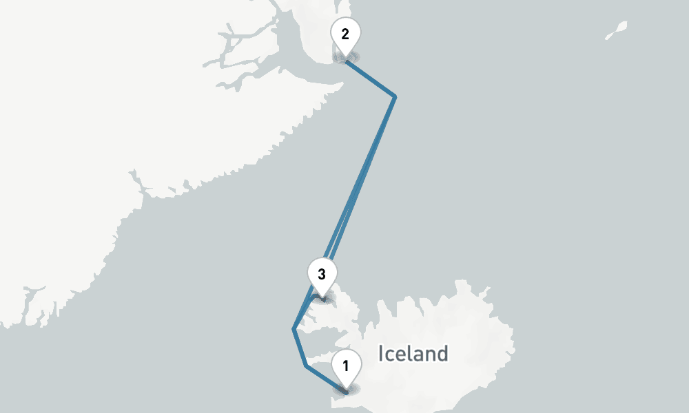15 days, round-trip Greenland 16日間