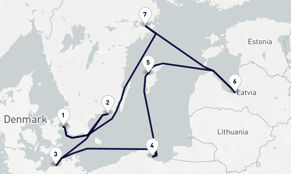 8 days, round-trip Northern Europe 9日間
