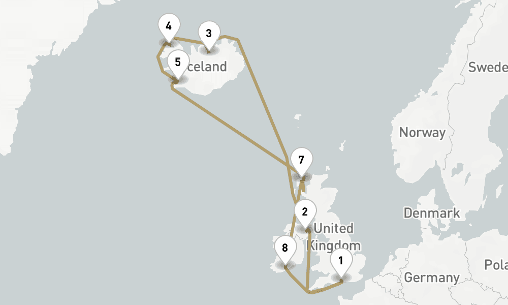 14 days, round-trip Iceland With Michel Roux 15日間