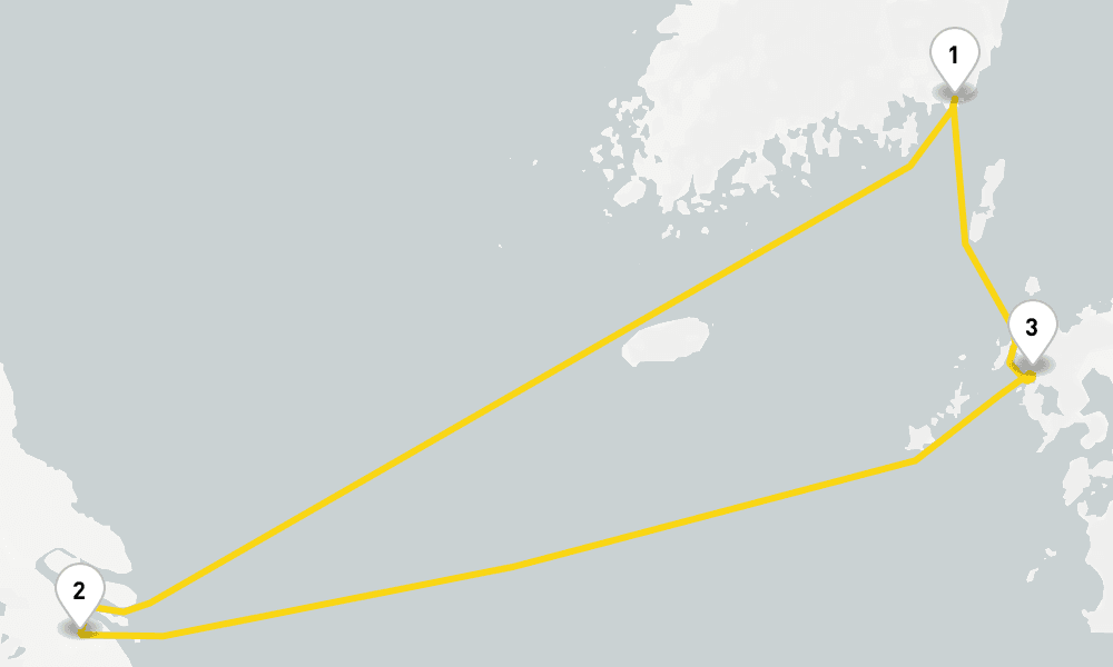 5 days, round-trip Asia from Busan 6日間