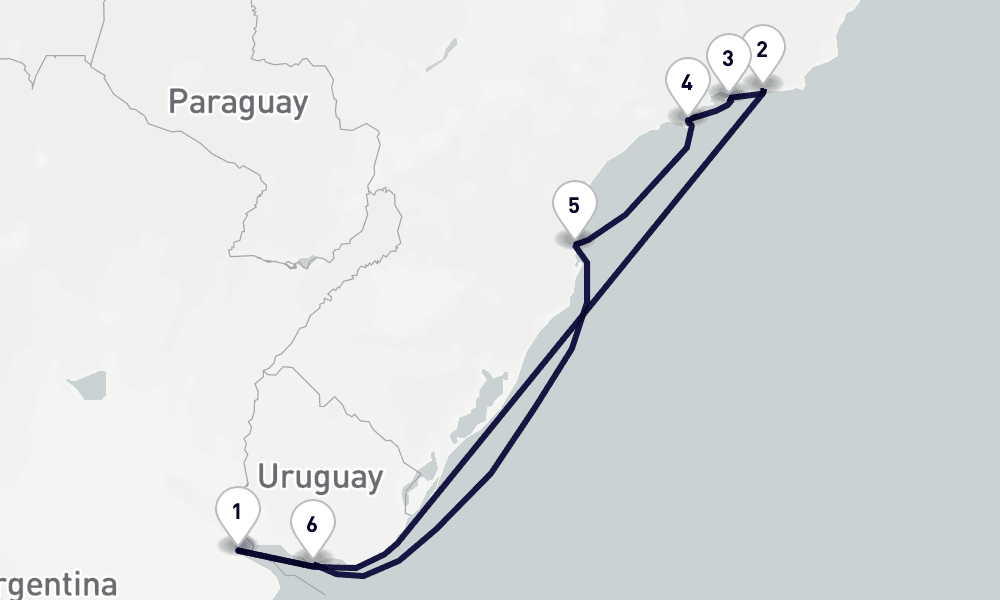 9 days, round-trip South America 10日間