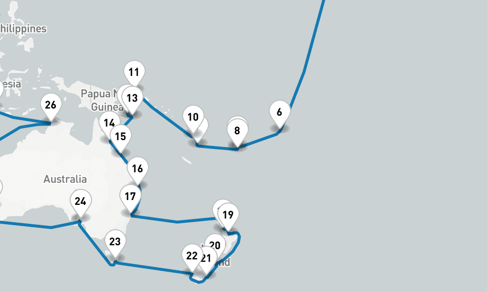 110 days, one-way from Los Angeles to Vancouver 111日間