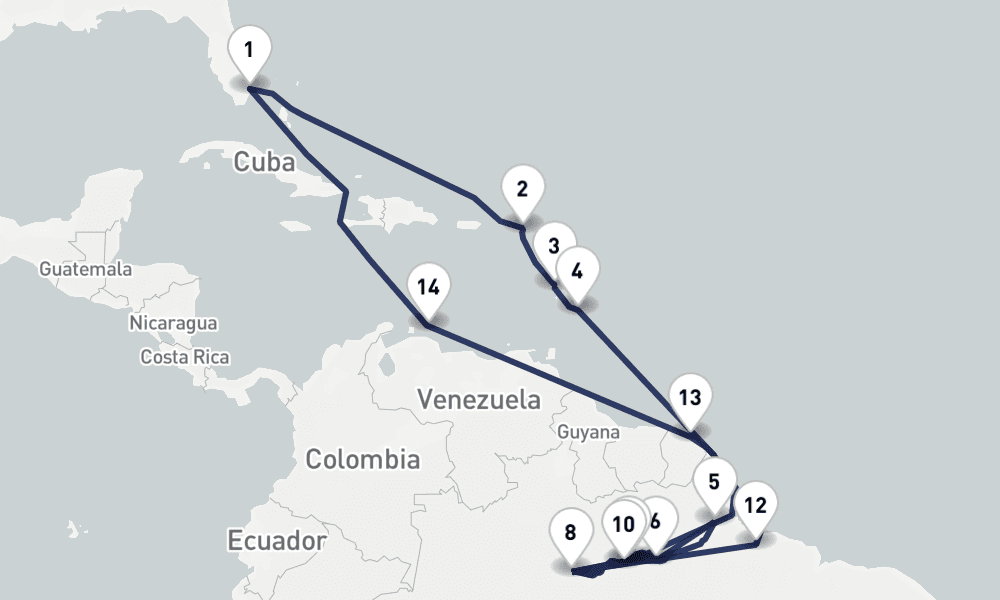 27 days, round-trip Legendary Amazon Explorer 28日間