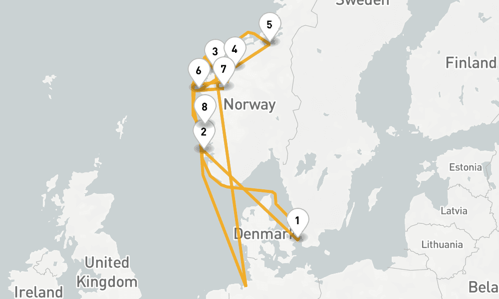 10 days, round-trip Endless Days in Norway 11日間