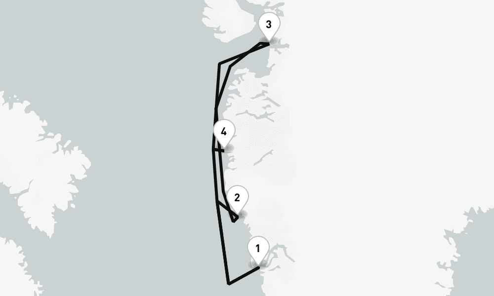 7 days, round-trip Greenland 8日間