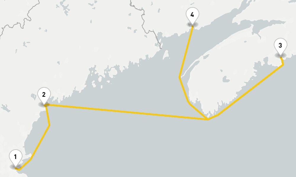 9 days, round-trip Canada New England Cruise 10日間