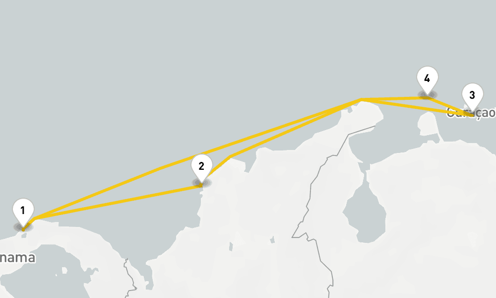 7 days, round-trip Southern Caribbean Holiday 8日間