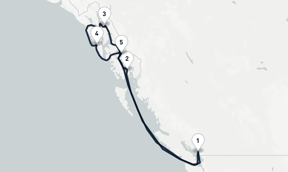 7 days, round-trip Alaska Wildlife Wonders Vancouver to Vancouver 8日間