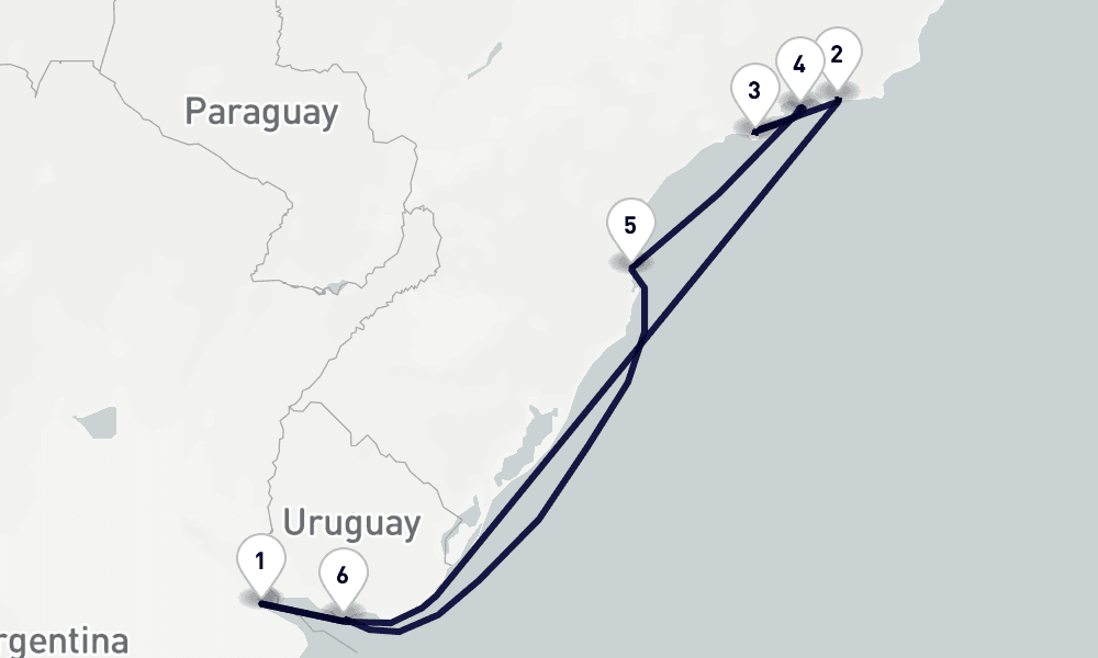 9 days, round-trip South America 10日間