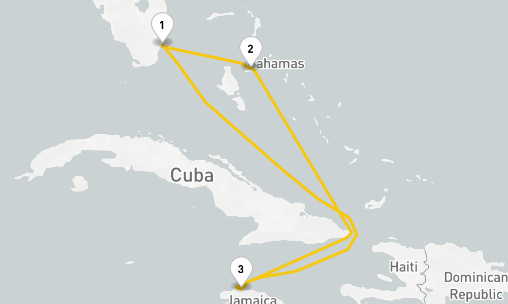 5 days, round-trip Caribbean Getaway Cruise 6日間