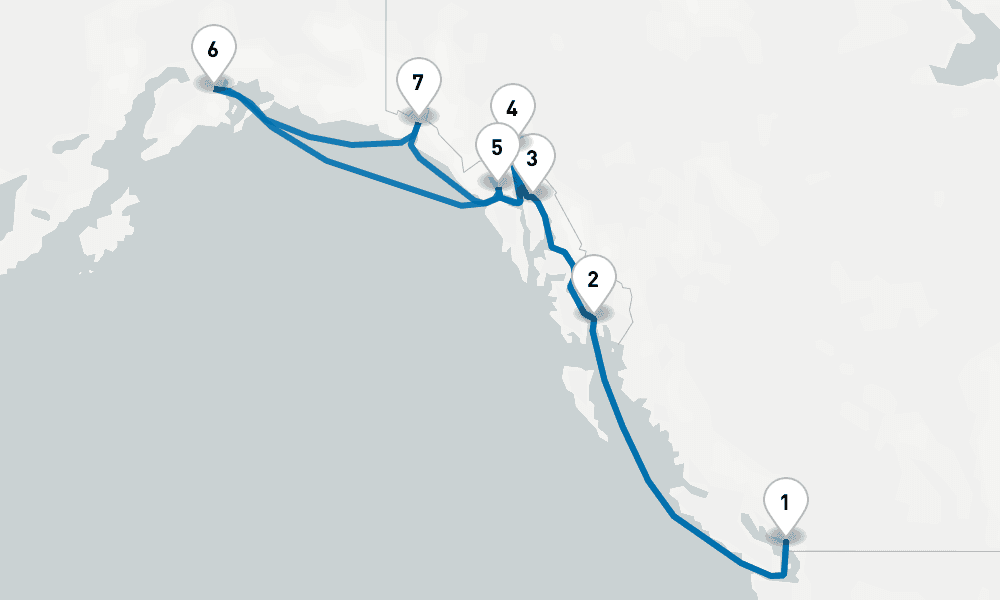 14 days, round-trip Voyage of the Glaciers Grand Adventure 15日間