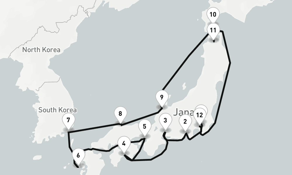 14 days, one-way from Tokyo to Yokohama 15日間