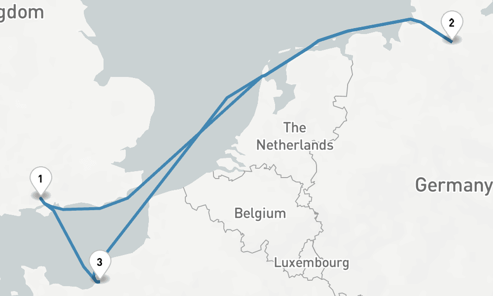 6 nights / 7 days, Southampton (England) Round trip