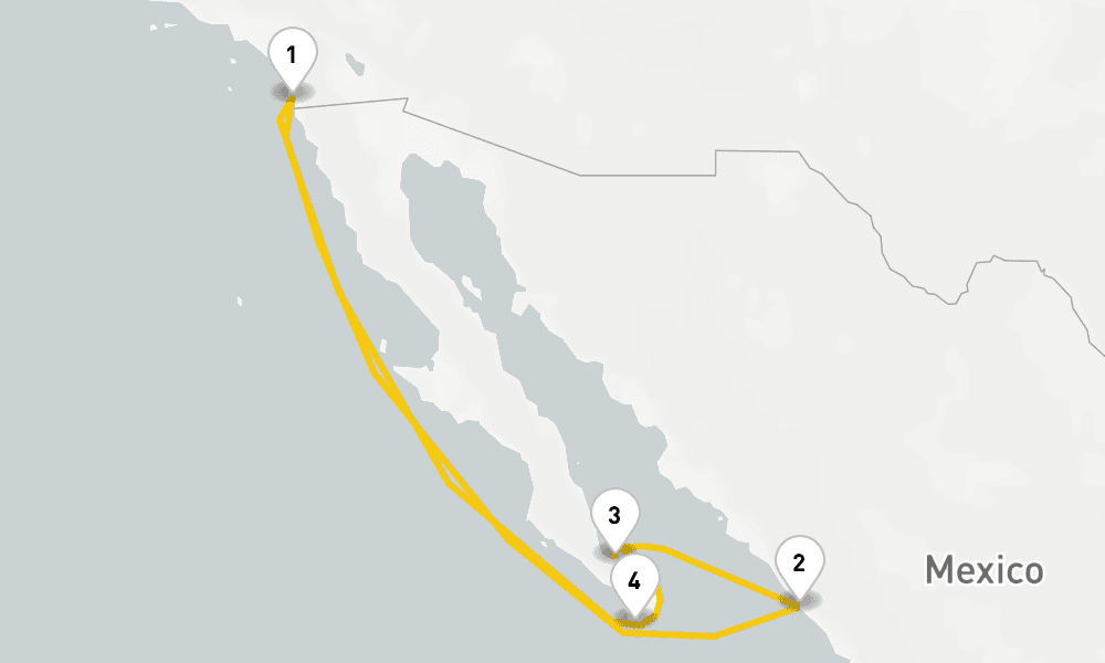 7 days, round-trip Cabo, Mazatlan La Paz Cruise 8日間