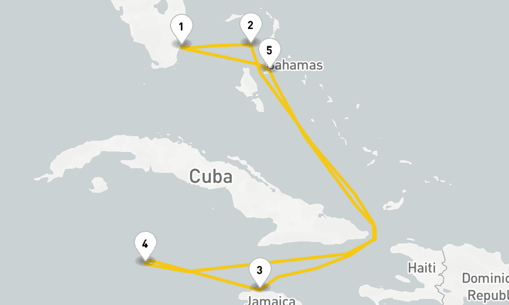 7 days, round-trip Western Caribbean Perfect Day 8日間