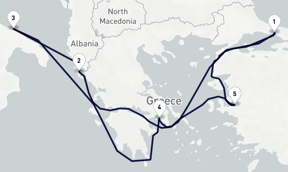 8 days 7 night Istanbul round trip Athens