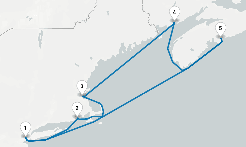 7 days, round-trip Best of Canada New England 8日間