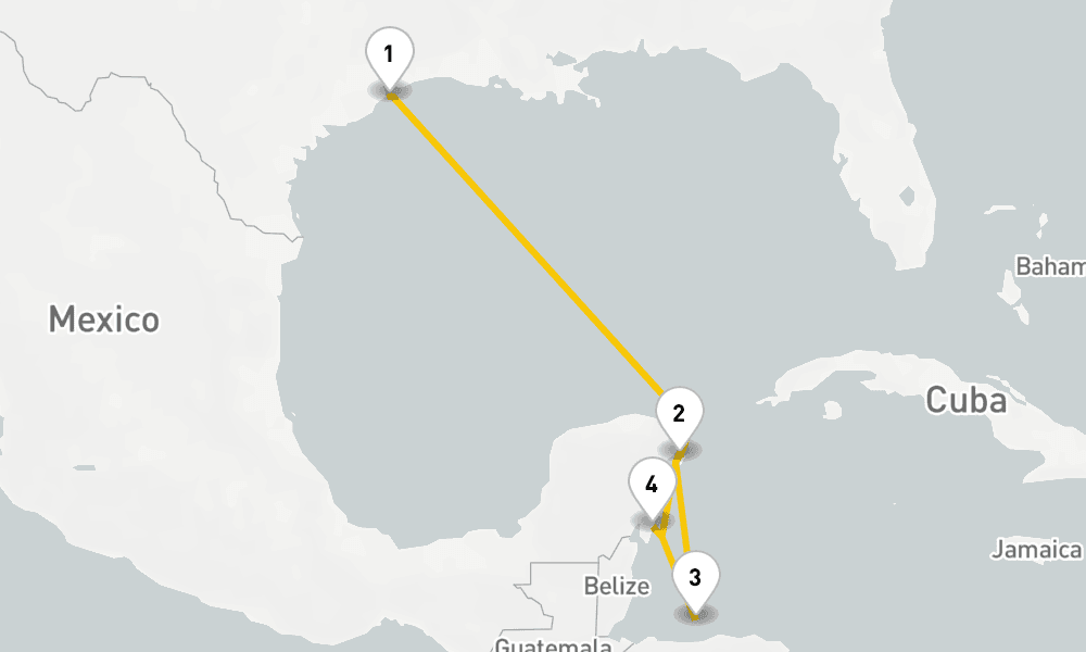 7 days, round-trip Western Caribbean Cruise 8日間