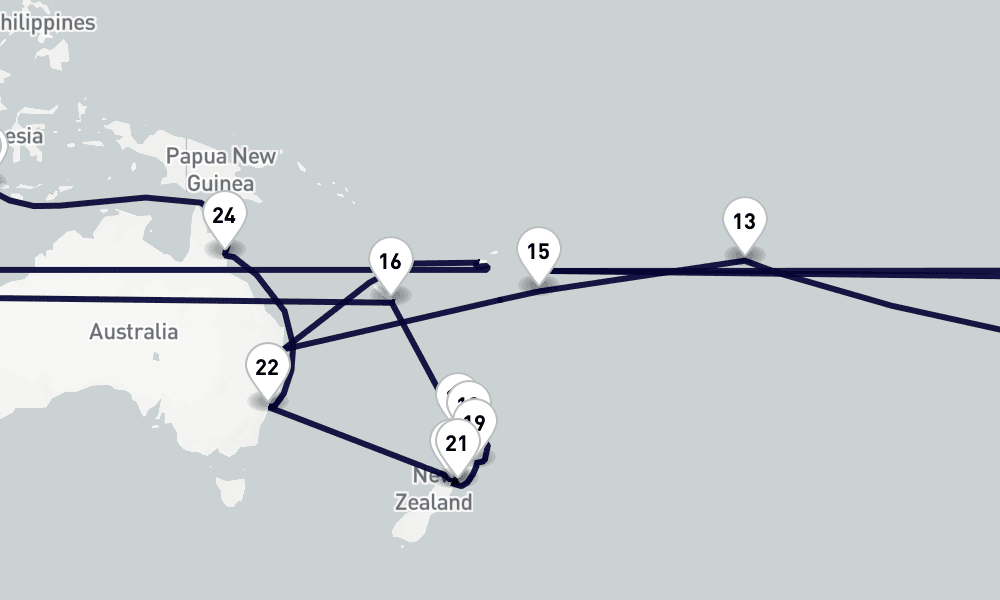115 days, round-trip World Cruise 116日間