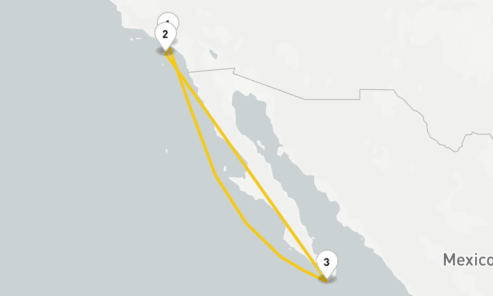 6 days, round-trip Cabo Overnight Catalina 7日間