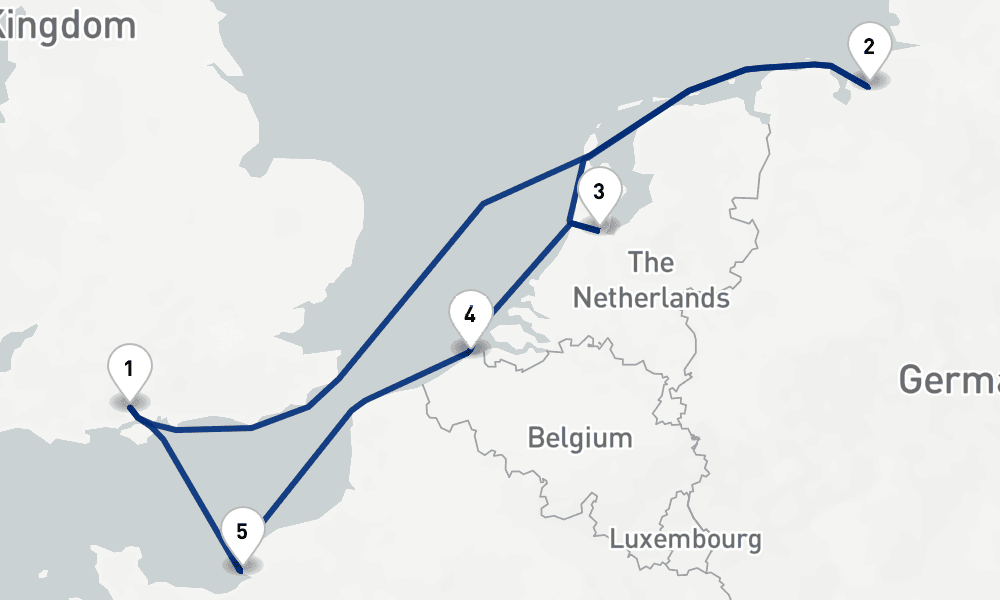 7 days, round-trip Northern European City Escape 8日間