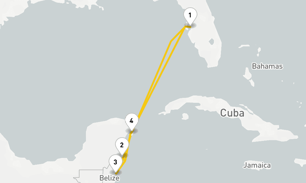 6 days, round-trip Western Caribbean Cruise 7日間