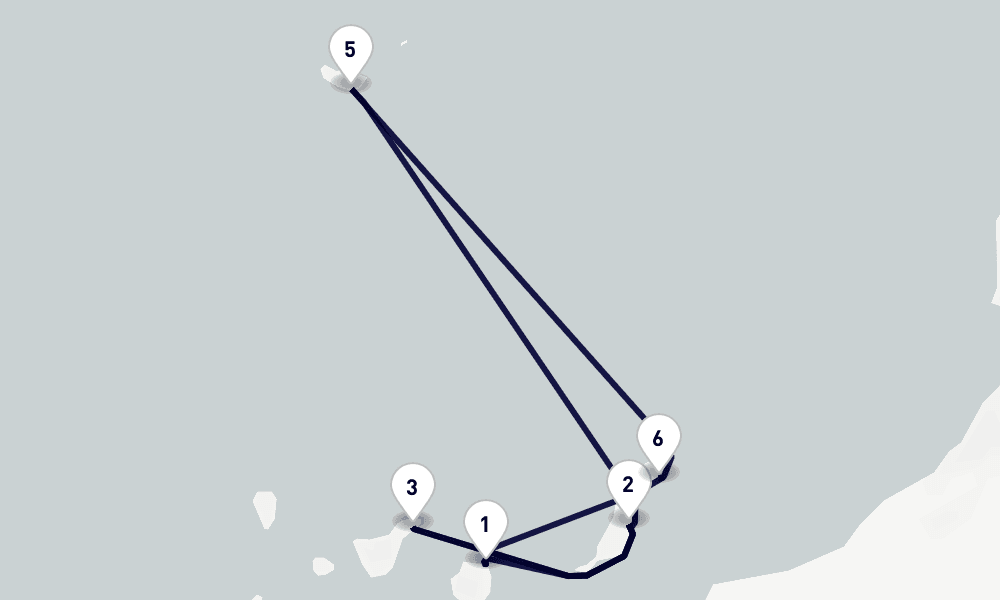 7 days, round-trip Canary Islands and Madeira 8日間