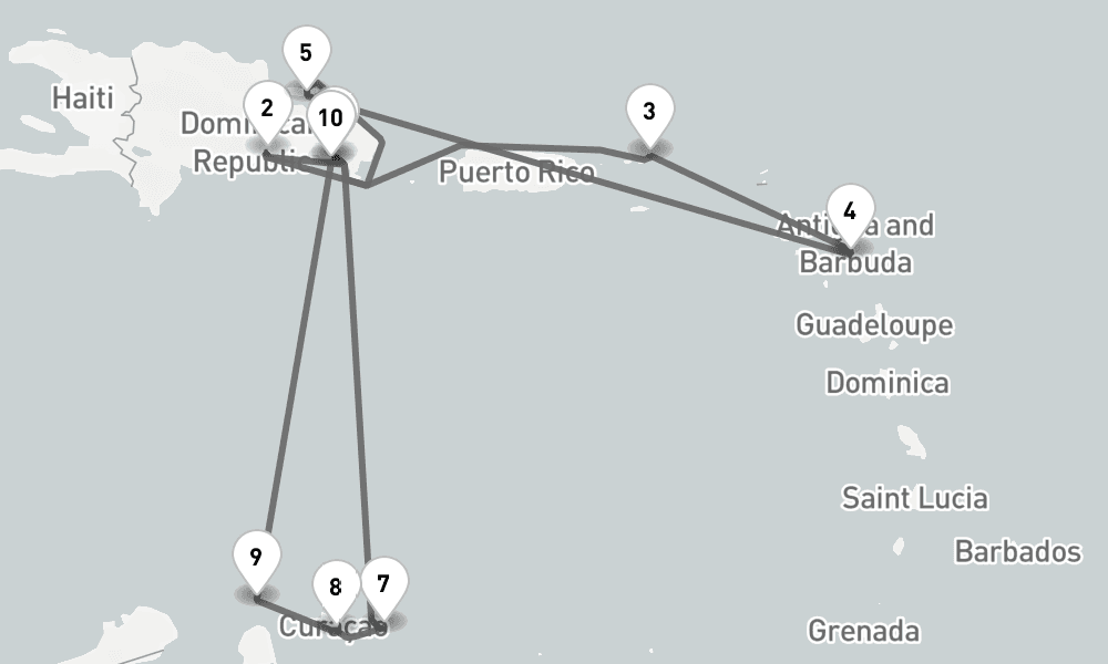 14 days, round-trip - Karibische Inselwelten - AbBis La Romana 15日間