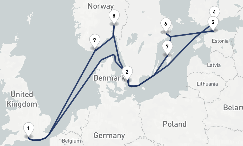 13 days, round-trip Best of Scandinavia 14日間