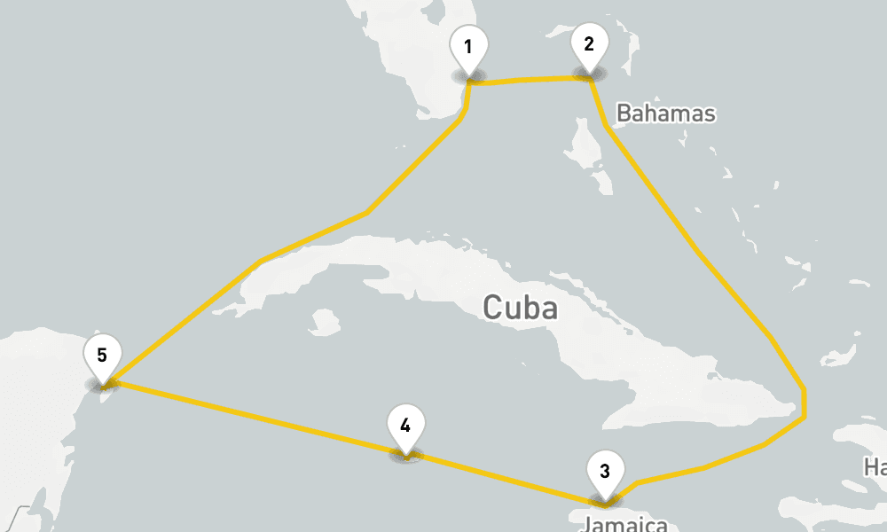 7 days, round-trip Western Caribbean Perfect Day 8日間