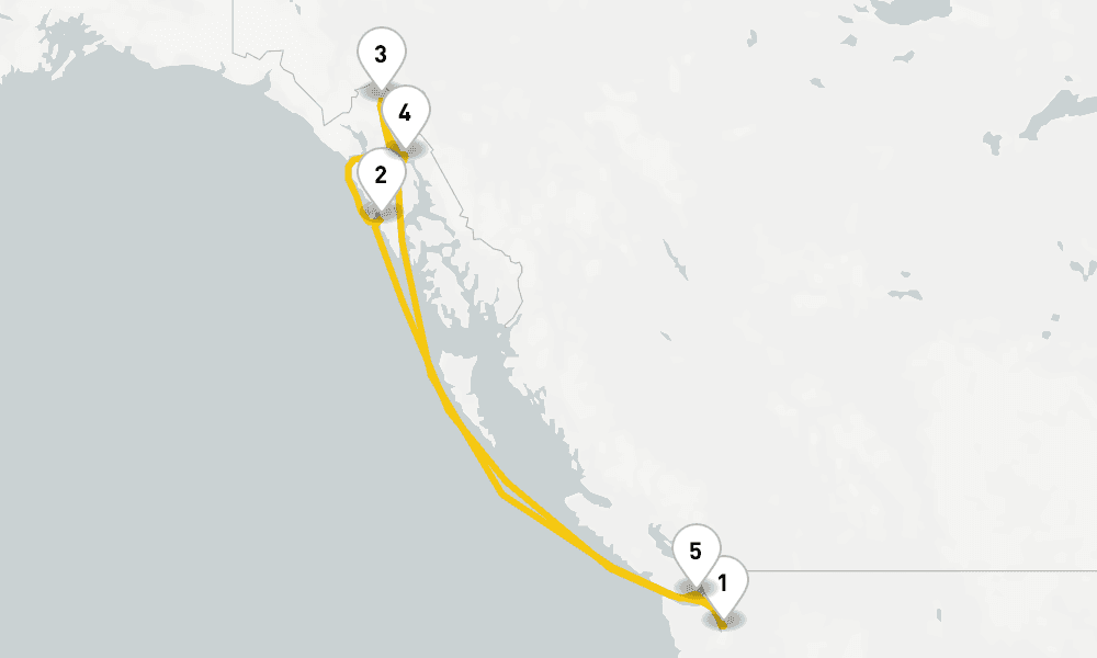 7 days, round-trip Alaska Experience Cruise 8日間
