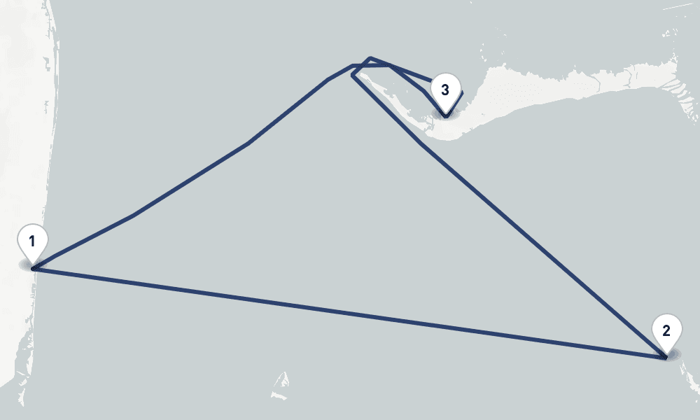 4 days, round-trip Bahamas Perfect Day 5日間