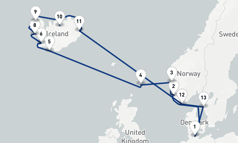 19 days, round-trip Iceland 20日間