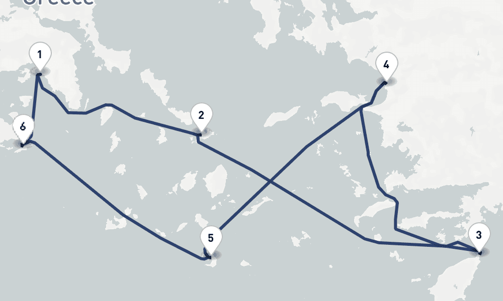 7 days, round-trip Best of Greece 8日間