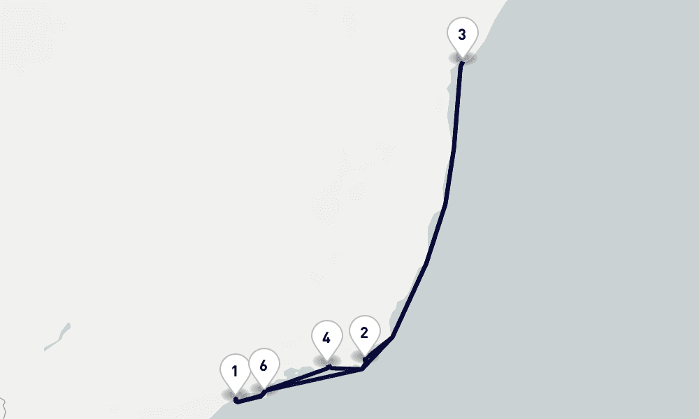 7 days, round-trip South America 8日間