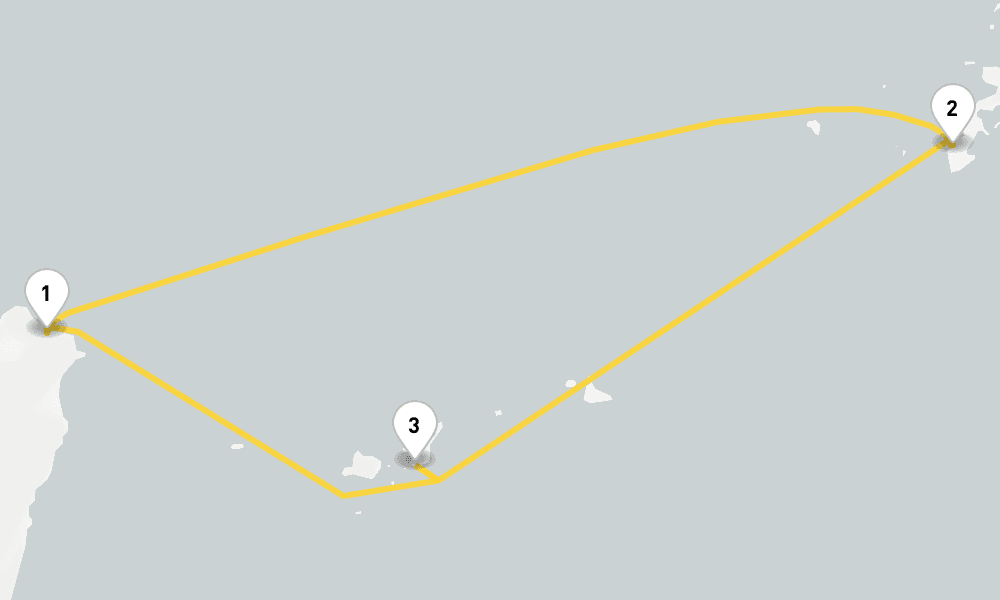 3 days, round-trip Naha - Ishigaki Cruise 4日間