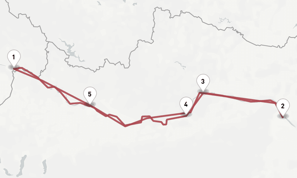 4 days, round-trip Danube 5日間