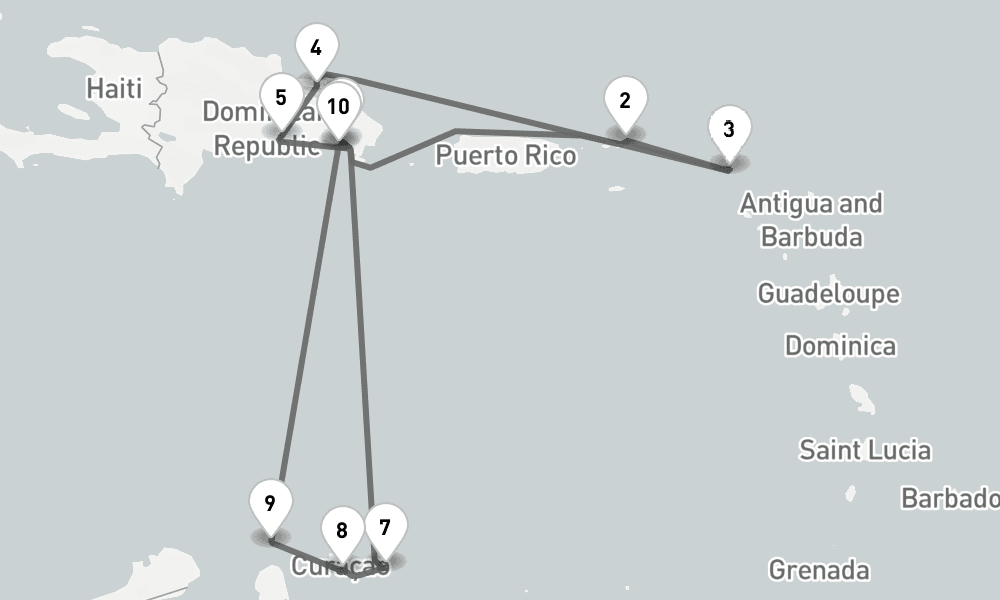 14 days, round-trip - Karibische Inselwelten - AbBis La Romana 15日間