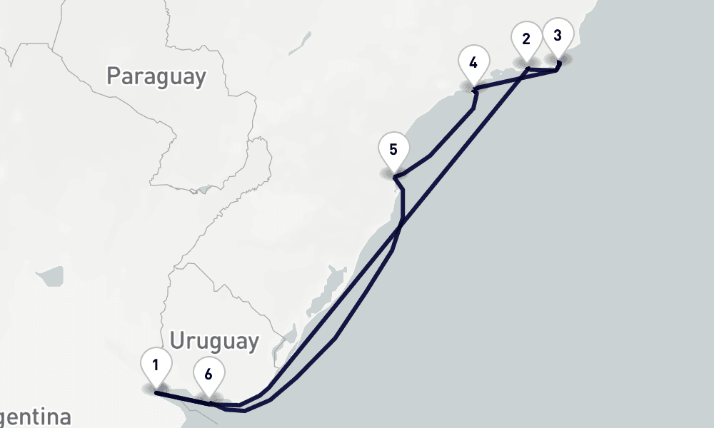 9 days, round-trip South America 10日間