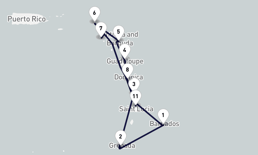 13 days, round-trip MSC Grand Voyages 14日間