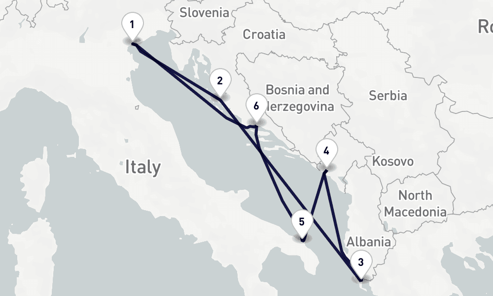 7 days, round-trip Mediterranean 8日間