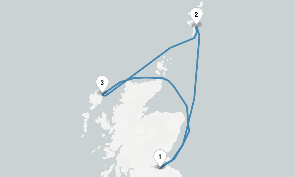 5 nights / 6 days, Edinburgh (Leith, Scotland) Round trip