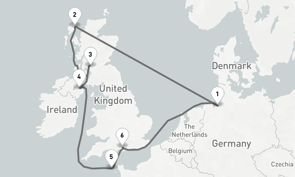 10 days, round-trip - Best Of Grosbritannien- AbBis Bremerhaven 11日間
