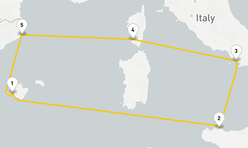 7 days, round-trip Cosmopolitan Charms 8日間