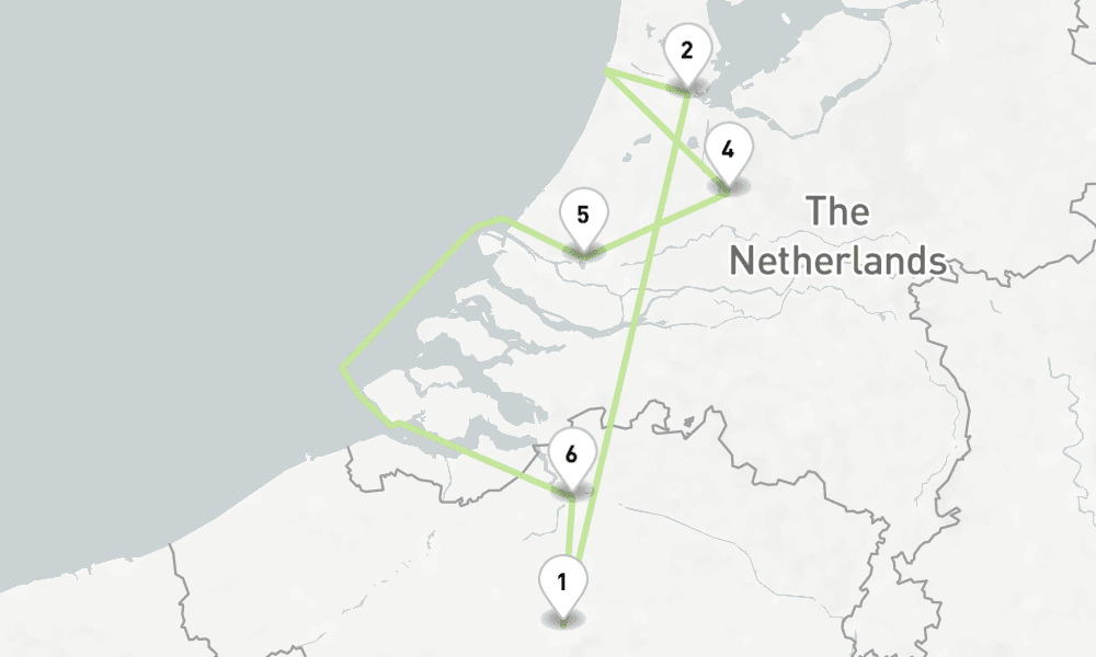 5 days, round-trip The treasures of the north through Holland and Belgium 6日間