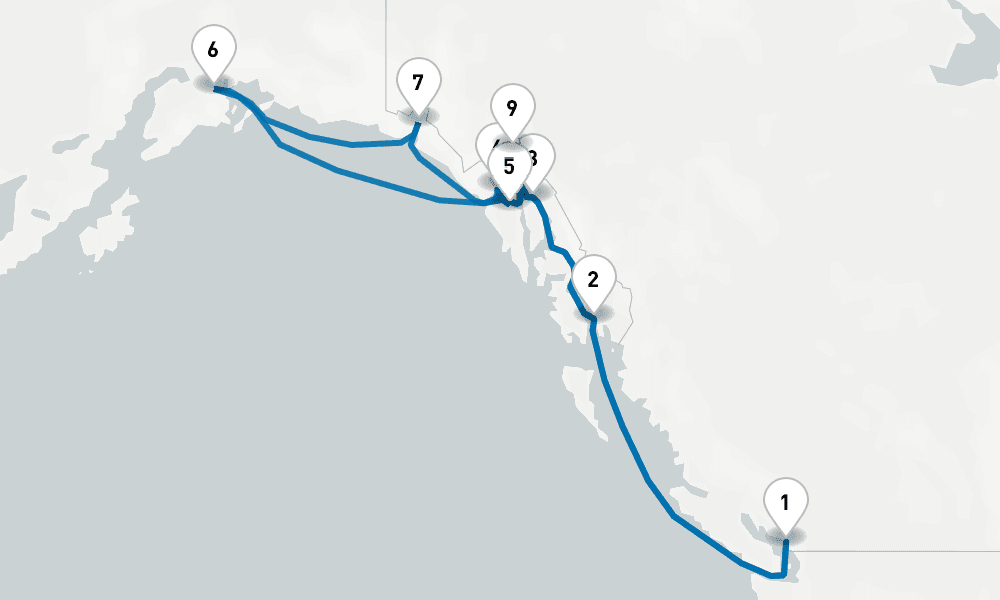 14 days, round-trip Voyage of the Glaciers Grand Adventure 15日間